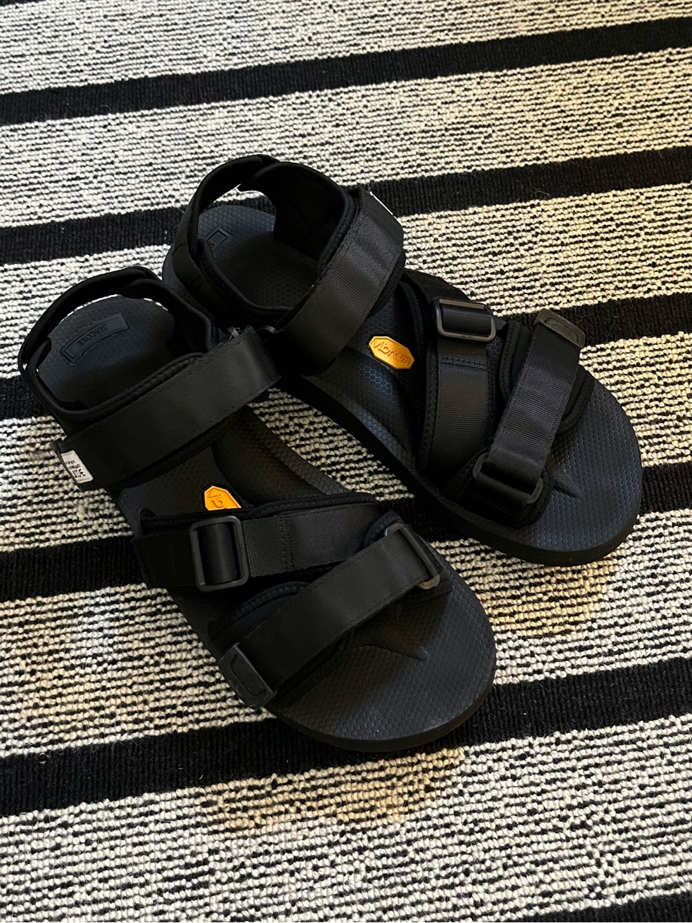 Suicoke Kisee Black Adjustable Strap Sandals M9 EU42